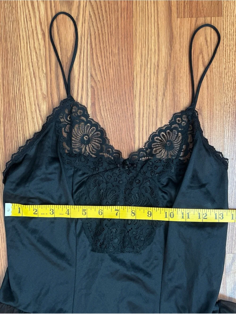 Black Lace Trim Satin Teddy Bodysuit - Women Intimates